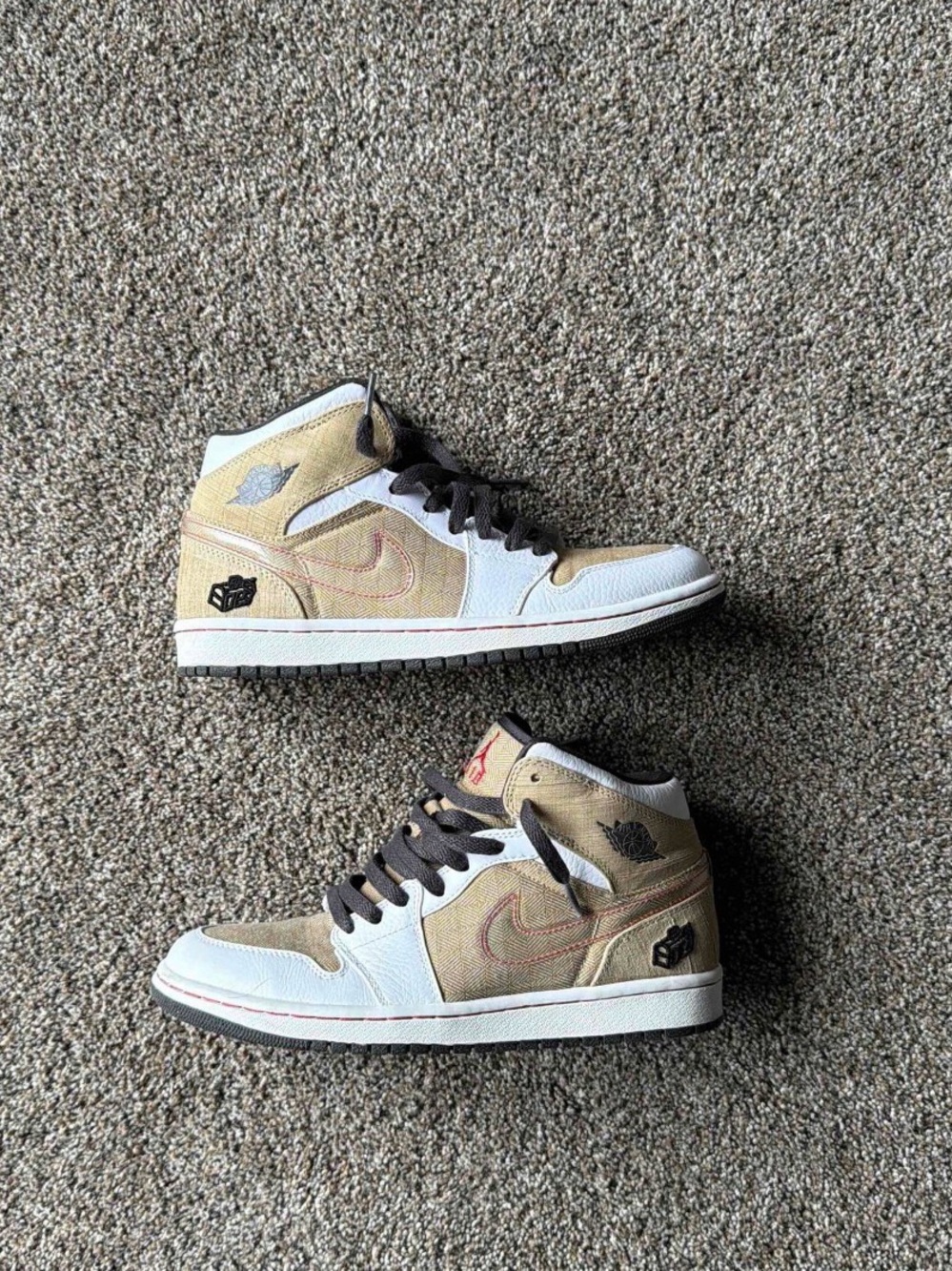 Men’s Air Jordan retro 1 ‘Father’s Day’ White/Dark Charcoal-Tweed- Varsity Red